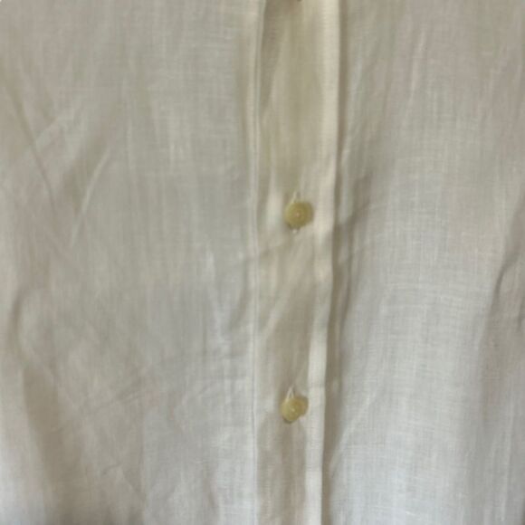 Yves Saint Laurent YSL Vintage Linen Button Down Shirt - Picture 9 of 9